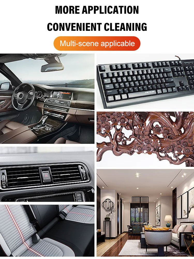 👍【Paquete de 4】Cepillo para limpiar y quitar el polvo del interior del automóvil de alta calidad