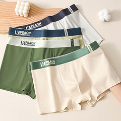 🧊🌟【Compra 3 y llévate 3 gratis】【L-4XL】Calzoncillos bóxer de tiro medio, cómodos y transpirables para hombre