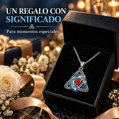 💎✨ Collar con 12 Piedras de Nacimiento y Nudo Celta | Colgante Elegante de Alta Gama para Mujer 🔮