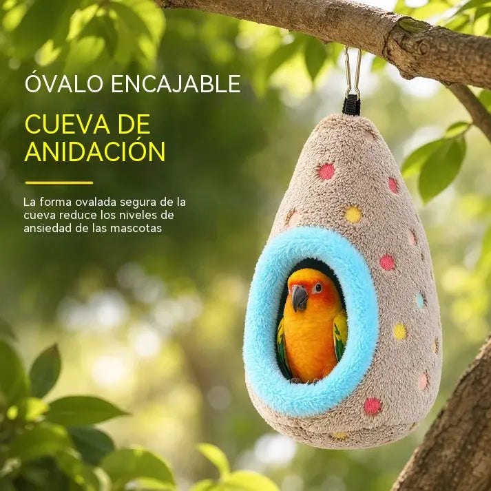 📢📢2 piezas 26 euro🐦🐤 Hamaca colgante tipo nido para pájaros: algodón cálido y comodidad en forma de huevo