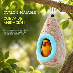 📢📢2 piezas 26 euro🐦🐤 Hamaca colgante tipo nido para pájaros: algodón cálido y comodidad en forma de huevo