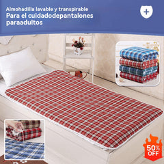 🤩【Compre 1 y obtenga 1 gratis】🛏️ Almohadilla absorbente para mayores – ultra absorbente, lavable a máquina y cama siempre seca