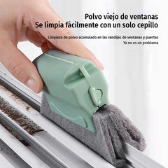 【3 piezas 25€】🧽 Cepillo limpiador de ranuras para ventanas, práctico, eficaz y reutilizable