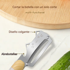 🎉【Compra uno y llévate otro gratis】🐱Pelador multifuncional de frutas y verduras con forma de gato
