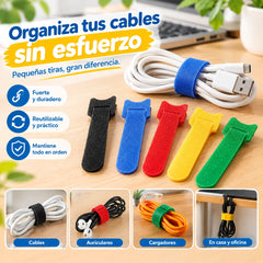 🔥【Paquete de 50】Bridas de velcro reutilizables para asegurar y almacenar artículos