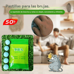 🔥【5 sobres 50 cápsulas】Pastillas repelentes de ratas potentes, herramienta mágica para repeler ratas