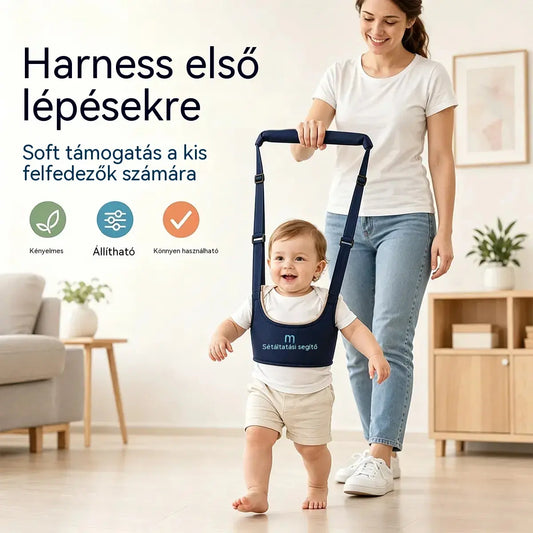 👶🍼 Walking Learning Hám | 2 az 1-ben pánt babáknak, kényelmes, lélegző és leesésgátló