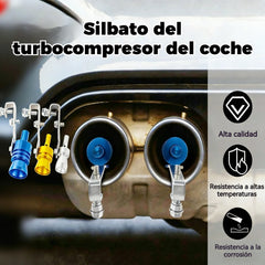 Silbato de escape con sonido turbo – Metal duradero y llamativo