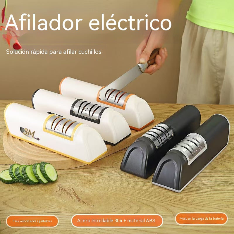 🔪Afilador eléctrico de cuchillos de cocina, apto para varios tipos de cuchillos.