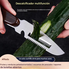 3 artículos por 25euros: pelador multifuncional de acero inoxidable.