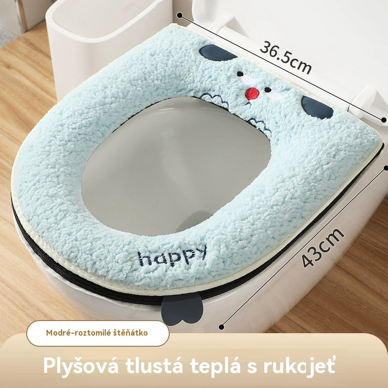 🔥🚽🔥Compra uno y llévate otro gratis🔥🎁Fundas de asiento de inodoro cálidas para el invierno con forro polar