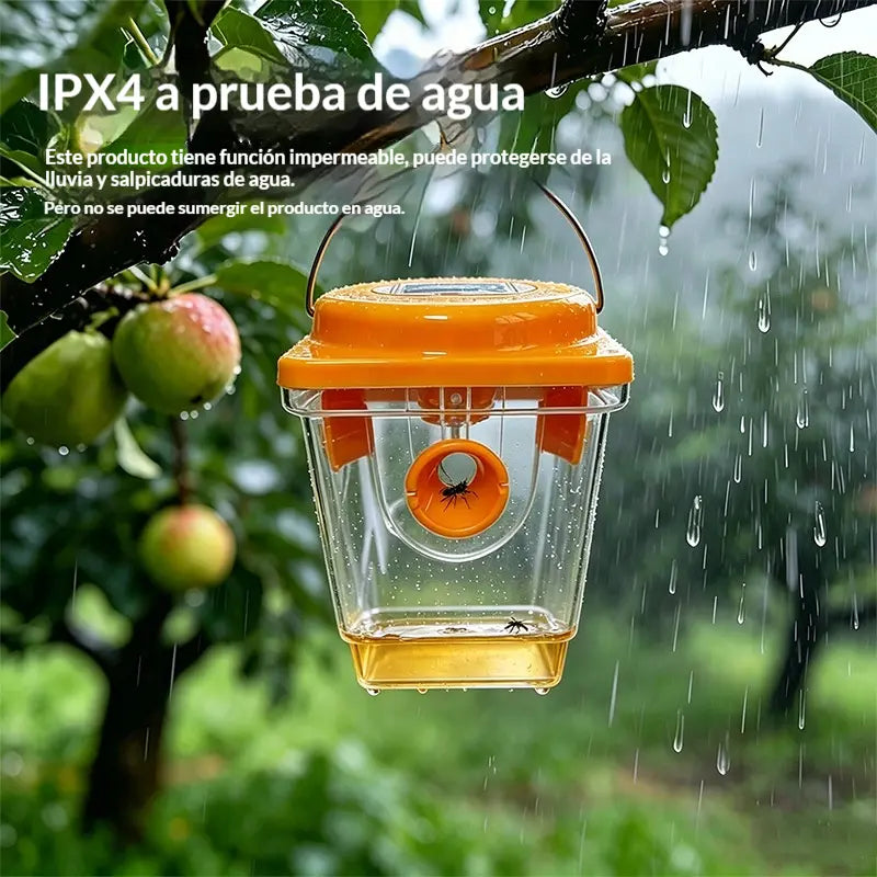 🐝☀️ Trampa solar para avispas para la terraza y el jardín 🔋🌿 - eficaz, recargable y resistente a la intemperie - sin productos químicos, hasta 500 m² - ¡ahorra ahora!
