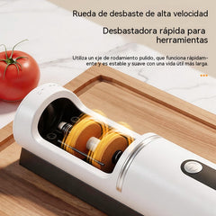 ⏳ ¡40% de descuento! 🔪 Afilador de cuchillos eléctrico inalámbrico multifuncional, recargable ✨