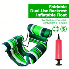 💦📢 Sofá flotante plegable con respaldo