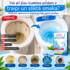 【3 iepakojumi (kopā 48 tabletes)】✨ Iedarbīgas putas tualetes poda tīrīšanai: ātri un efektīvi likvidē netīrumus, nepatīkamus aromātus un kaļķakmeni, padarot tualetes podu svaigu un tīru!