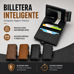 👜🔥【Compra uno y llévate otro gratis】Cartera antirrobo retro de cuero genuino para hombre