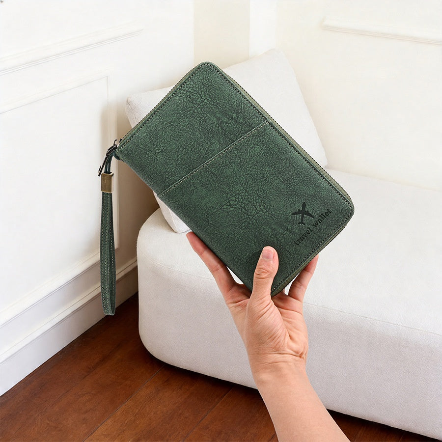 ✈️🧳 Cartera Organizadora Multifuncional para Viaje – Pasaporte, Billetes, Tarjetas y Documentos Siempre en Orden 🔥