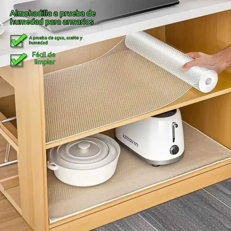 【Juego de 8 piezas】🛡️ Alfombrillas protectoras transparentes, gruesas y resistentes a la humedad: antideslizantes y fáciles de limpiar, ideales para refrigeradores, armarios, cocinas, zapateros y cajones ✨