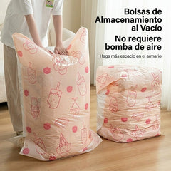 👕🧳【Juego de 5 piezas】【50*65*30cm】Bolsas de almacenamiento al vacío para ropa, reforzadas, selladas y resistentes a la humedad.