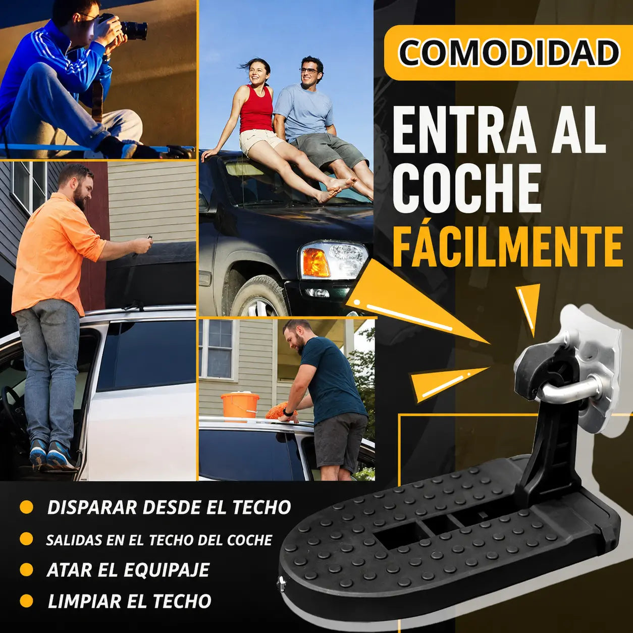 📢📢¡50% de descuento! ⏰Umbrales de puerta de coche plegables multifuncionales