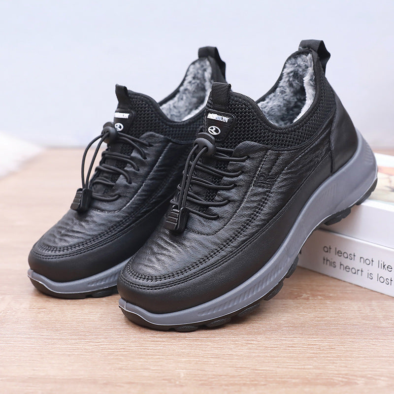 🎁【Oferta especial】🔥【35-41】 2025 otoño e invierno nuevos zapatos deportivos y casuales botas de algodón antideslizantes con suela suave
