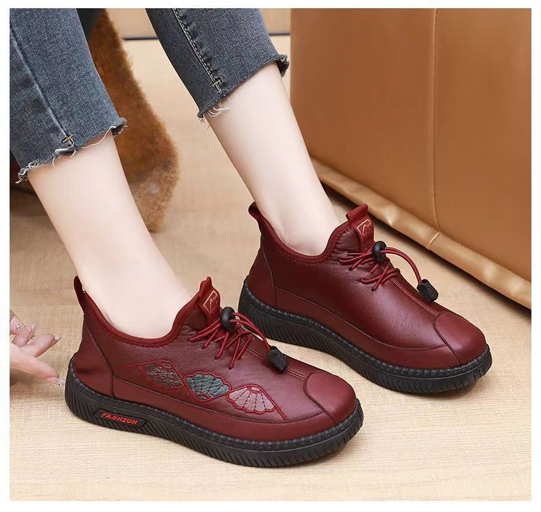 🌈⛄[35-41] nuevas zapatillas cómodas de otoño e invierno, suela suave, cuero genuino