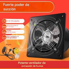 💨 Extractor de Humo Potente para Cocina – Súper Succión y Sin Retorno de Humo
