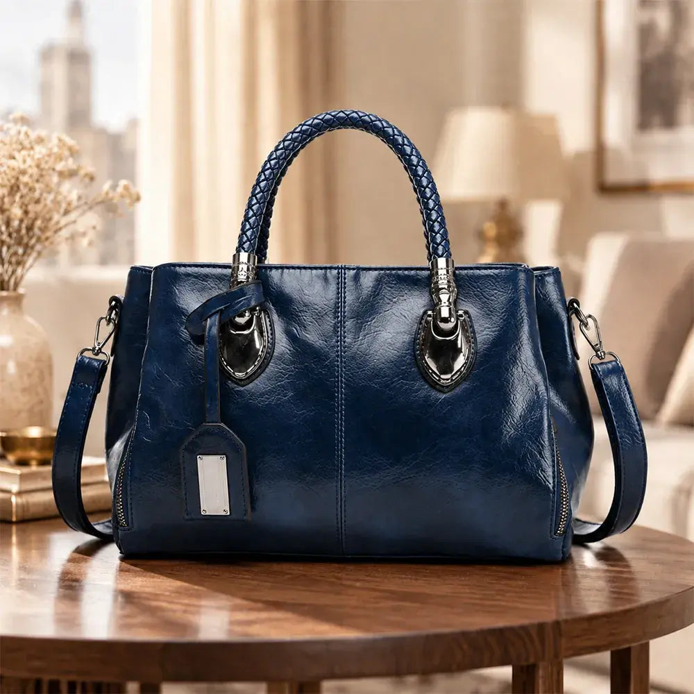👜【Sleva 50 %】Kožená taška ve stylu Boston, vyrobená z měkké kůže, vhodná k nošení přes rameno