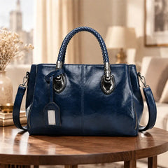 👜【Sleva 50 %】Kožená taška ve stylu Boston, vyrobená z měkké kůže, vhodná k nošení přes rameno