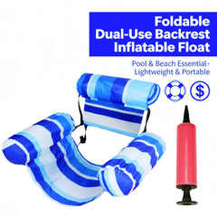 💦📢 Sofá flotante plegable con respaldo