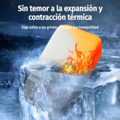 Adhesivo de alta resistencia, sin formaldehído, para sellar orificios de aires acondicionados; sellado de tuberías de desagüe domésticas, resistente a insectos e impermeable.