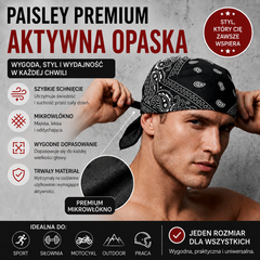 🔥✨【Kup 3, a 3 dostaniesz gratis, zestaw 6 elementów】Klasyczna opaska do jazdy na motocyklu i dla sportowców