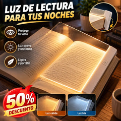 📜【Compre 1 y obtenga 1 gratis】💡Luz de lectura con visión nocturna y panel plano LED, luz de lectura que protege los ojos