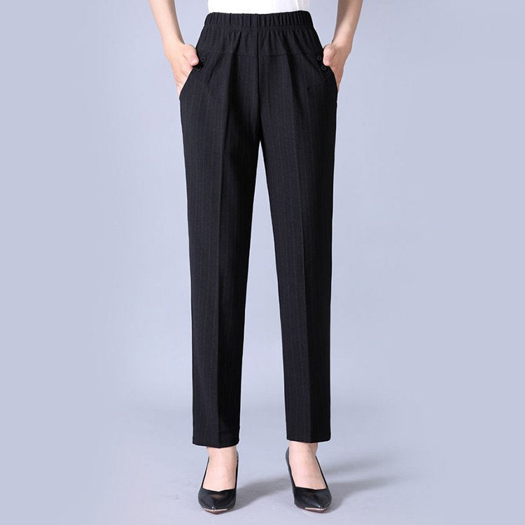 🏆🔥【45-90 kg】Nuevos pantalones rectos de talle alto para mujer, la elección perfecta para otoño e invierno