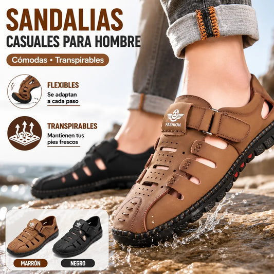 🔥【38-44】2026 verano nuevos zapatos casuales huecos transpirables para hombres suela suave🔥