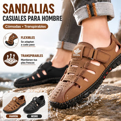 🔥【38-44】2026 verano nuevos zapatos casuales huecos transpirables para hombres suela suave🔥