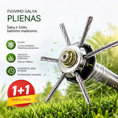 ⏰Pirkite vieną – antrą gaukite nemokamai🔥 Pakaitinė pjovimo galvutė žoliapjovėms / krūmapjovėms – plieninė pjovimo galvutė žolei pjauti 🌿✂️⚙️