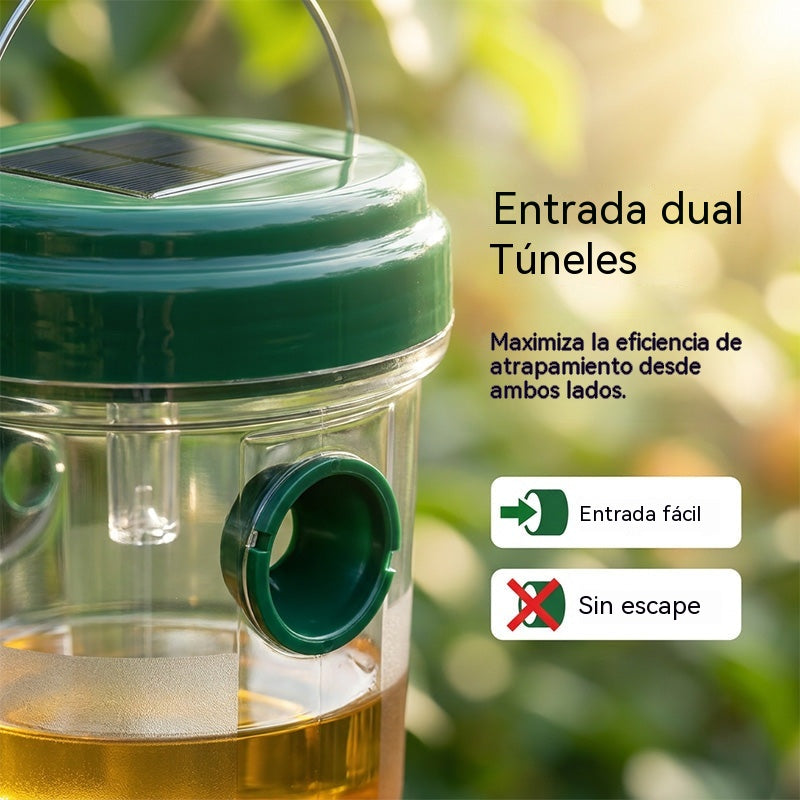 【2 piezas 29 €】🐝☀️ Trampa solar para avispas para patios y jardines 🔋🌿 – Altamente eficiente, recargable, resistente a la intemperie, cubre hasta 500 metros cuadrados.