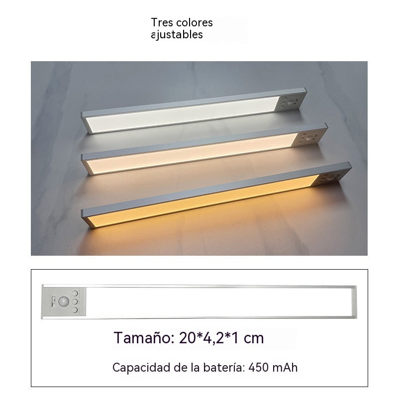 💡✨ Luz LED Recargable con Sensor de Movimiento – Magnética, Ultrafina y Sin Instalación para Cocina, Armario y Pasillos 🔥
