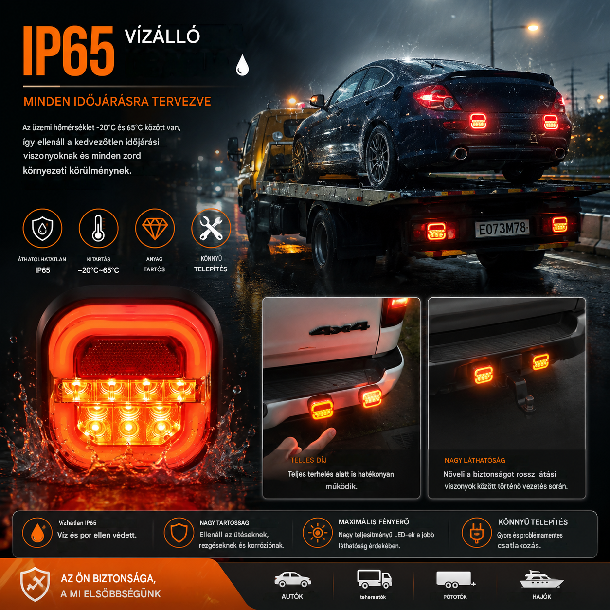 🚦 Luces LED para remolque de coche