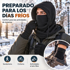 🧣❄️ Set de 4 Piezas de Invierno para Hombre y Mujer | Gorro, Guantes, Calcetines y Mascarilla de Cuello | Térmico, Afelpado y Cortavientos 🧤