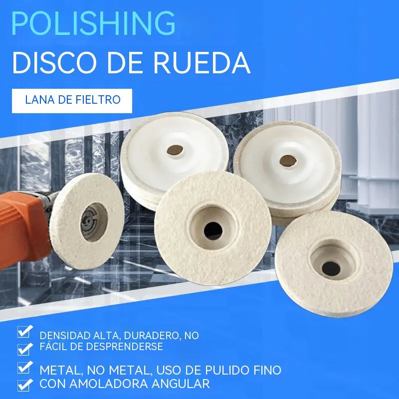 🔥【Oferta por tiempo limitado】🔥【5 piezas】 hoja de pulido de espejo de rueda de pulido de lana
