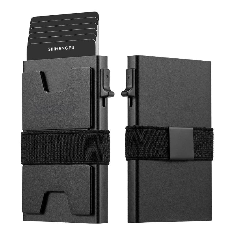🔥【Oferta especial por tiempo limitado】✨Nuevo tarjetero de aleación de aluminio con bloqueo RFID