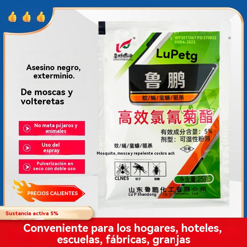 🦟🪰【10 bolsas】El insecticida en polvo de cipermetrina de alta eficiencia más eficaz, se puede utilizar en granjas/hogares/exteriores