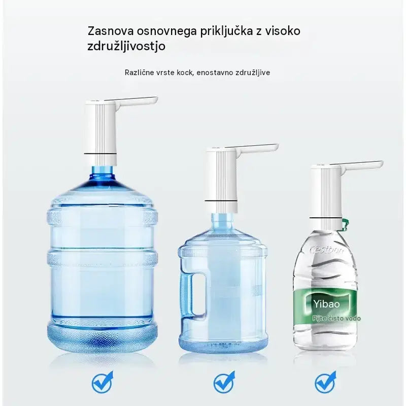 💧⚡Samosesalna električna črpalka za ustekleničeno vodo s 3 nastavljivimi časovniki.