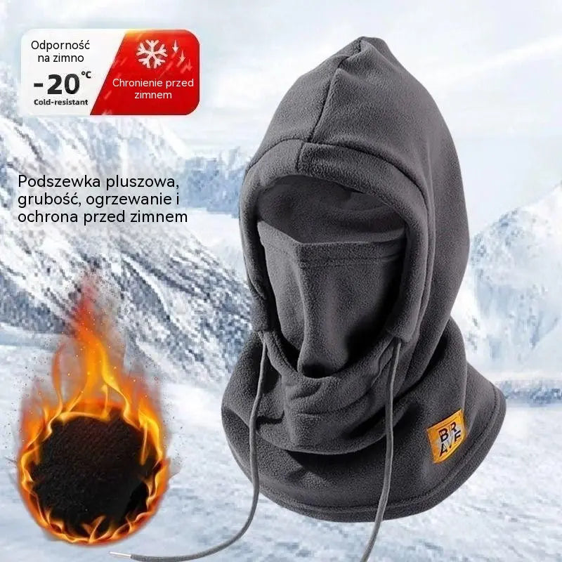 ❄️ Czapka termiczna z podszewką z polaru, która utrzymuje ciepło do -20 stopni Celsjusza. ⛷️ Idealna do jazdy na nartach, jazdy motocyklem i aktywności na świeżym powietrzu.