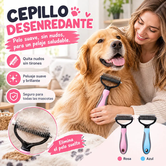 🐶【Compre 1 y obtenga 1 gratis，2 piezas】Cepillo de doble cara para el aseo de mascotas y la eliminación de pelo