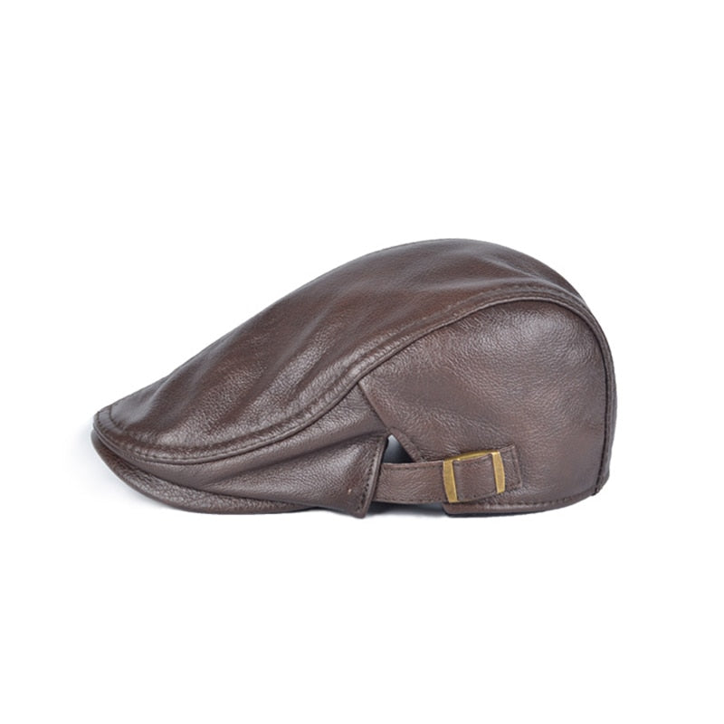 🔥🐏 Gorro de piel de oveja de tamaño ajustable para hombre.