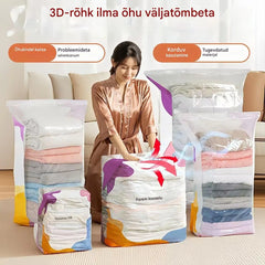 🧳【5-osaline komplekt】💨 Suur, kokkusurutav vaakumkott: pumpa pole vaja, lekkekindel ja ideaalne ruumi kokkuhoiuks kohvrites ja kodus ✈️
