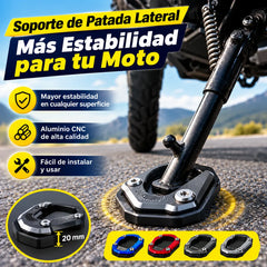 Soporte lateral de extensión para soporte de motocicleta